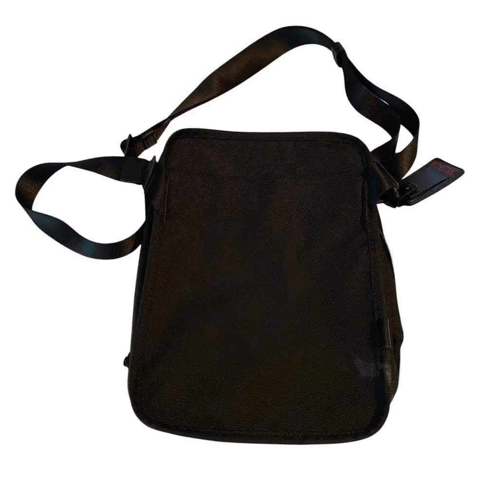 TUMI Alpha 2 Black Ballistic Nylon Travel Messenger Crossbody Bag 22116D2